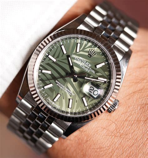 rolex palm print dial|rolex datejust 36mm black dial.